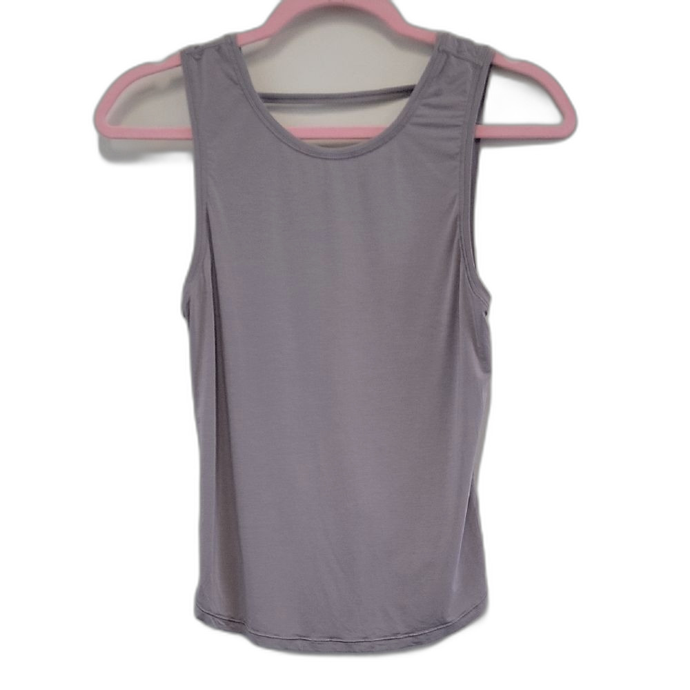 Lululemon Athletica Open Back Tank Top Gray Size S Activewear